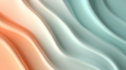 Obraz premium Abstract gradient curves with soft transitions for calming background design