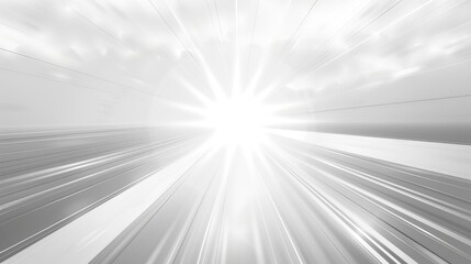 A bright light radiates from the center, creating a sense of motion and energy.