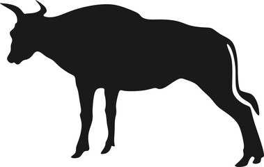 Cow Sacrificial Animal Silhouette