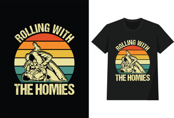 Rolling With The Homies T shirt Design