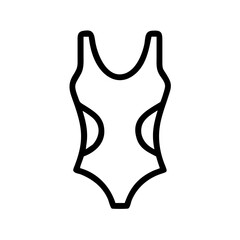 Swimsuit Icon Representing Beachwear and Summer Vacation Apparel