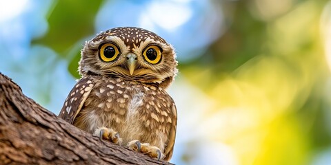 Obraz premium photo of spotted owlet