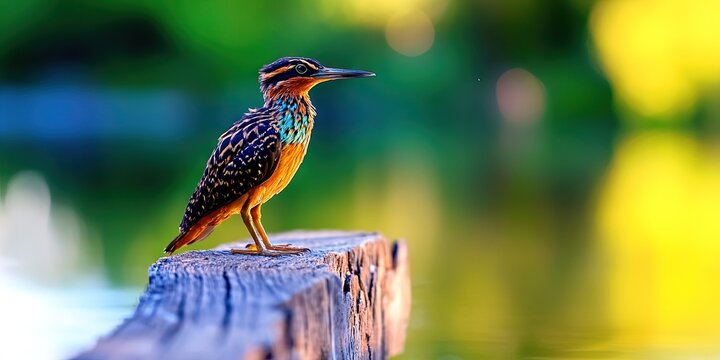 photo of sunbittern bird
