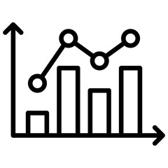 Chart - Data Analysis Visualization Bar Graph and Line Chart Showing Trends