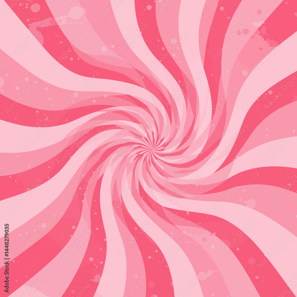 Poster abstract pink swirl background with retro style and grunge texture for design elements