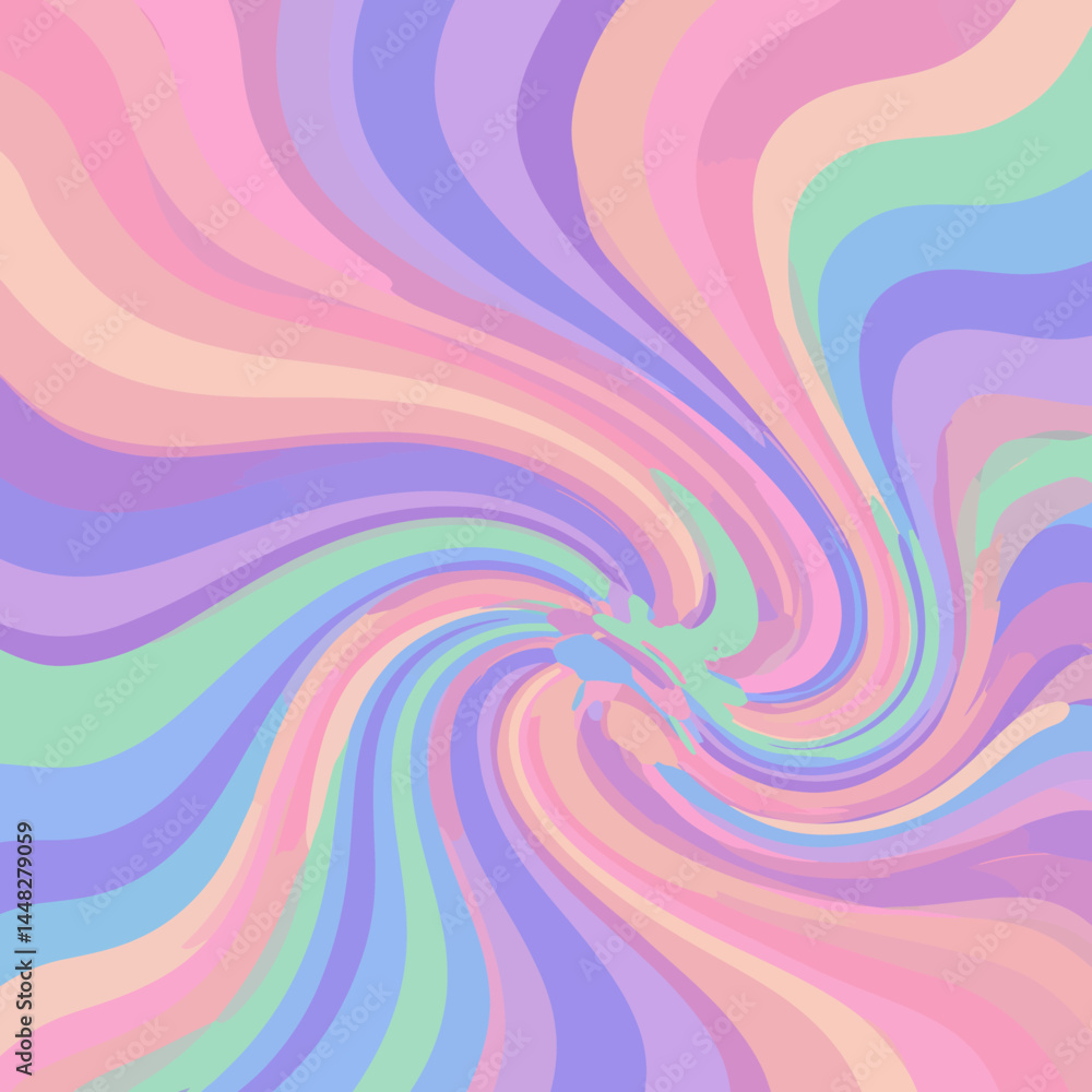 Poster abstract swirling background with pastel colors creating a dreamy and artistic visual effect