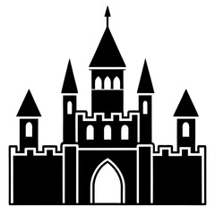 Fototapeta premium vector illustration of a castle