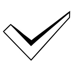 check mark and check box