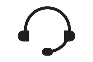 customer care service icon, headphones icon vector illustration.