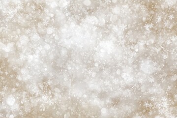 Winter Snowflakes Beige Background