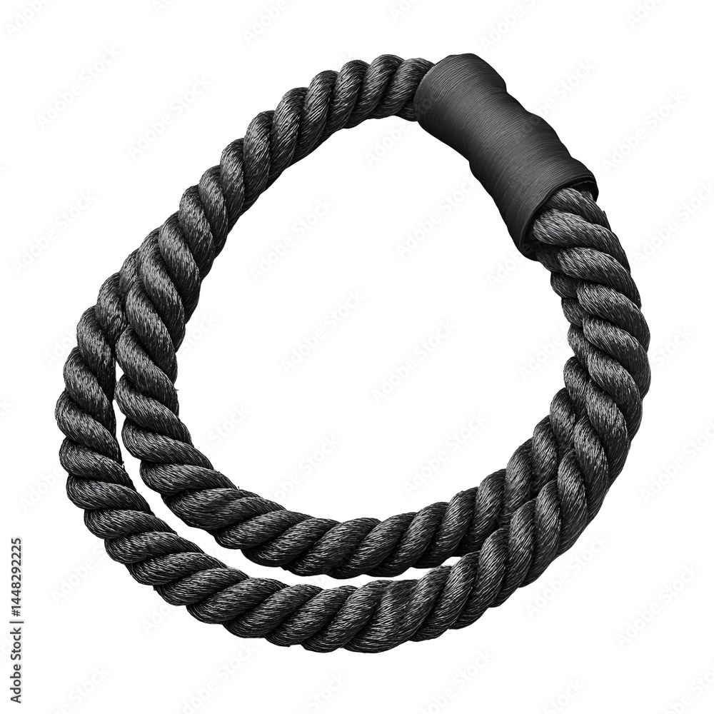 Poster dark twisted rope circle design element