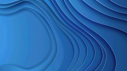 Abstract blue waves with layered design, creating a modern digital background.