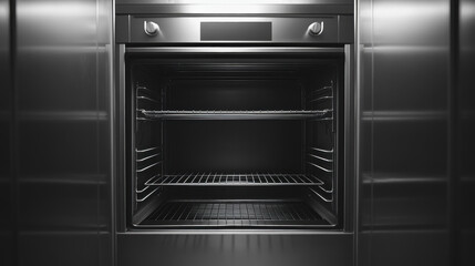 Obraz premium the inside of the empty oven 