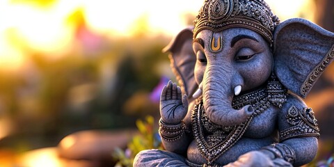 Fototapeta premium Ganesha Hindu elephant god
