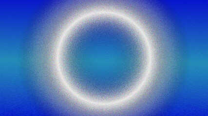 A geometric gradient eclipse with a textured ring, combining grunge art style and modern design, perfect for presentations and designer templates.