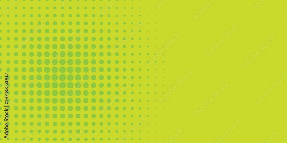 Poster dots halftone yellow green color pattern gradient texture background. vector illustration