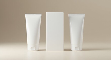 cosmetic cream tube mockup