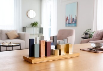 Abstract city skyline decor