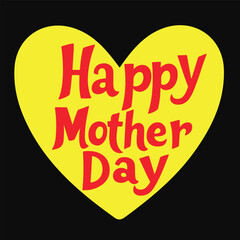 Happy Mothers Day typography design