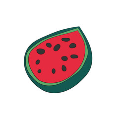 watermelon and a slice of watermelon 