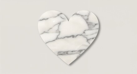 heart-shaped marble surface on light background for design and decoration