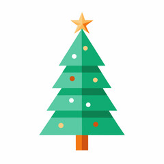christmas tree vector illustration