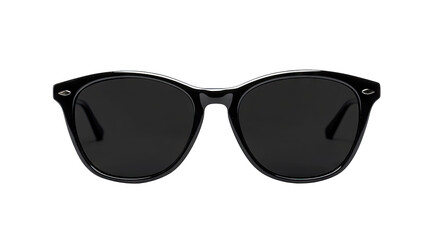 Stylish black sunglasses with a classic design. placed against a neutral background. ideal for fashion and accessory promotions. capturing a timeless look for summer outings