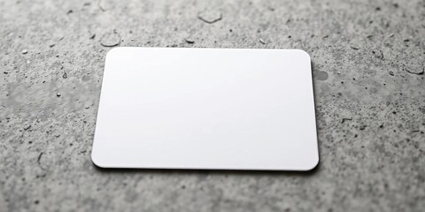 Close-up of blank ID card mockup on a textured surface,   illustration,   abstract