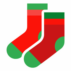green christmas sock