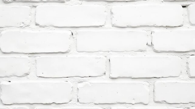 White Brick Wall Texture Background Ideal for Design Projects and Presentations