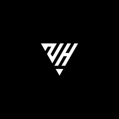 logo of letters n and h combined with triangle