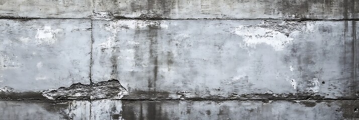 Obraz premium Weathered Concrete Texture: An aged concrete wall displays a captivating display of textures, revealing a story of time and the elements, showcasing a unique visual aesthetic.