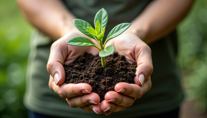 Seedling in Hands