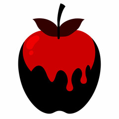 red apple vector illustration