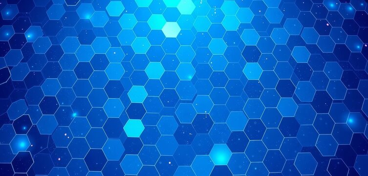 Abstract blue hexagon technology pattern, futuristic backdrop Vector illustration, futuristic background, blue