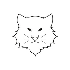 vector illustration of a cat.