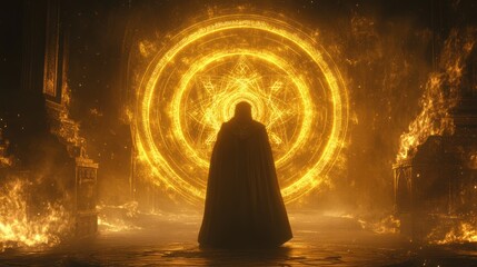 Dr. Strange in the Multiverse of Madness: A fiery portal scene