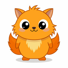 Fototapeta premium Cute Animal Cartoon Vector Collection – Colorful Wildlife Character Set Illustration