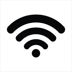 Wifi signal icon vector wireless internet connection symbol hotspot network access point technology 100