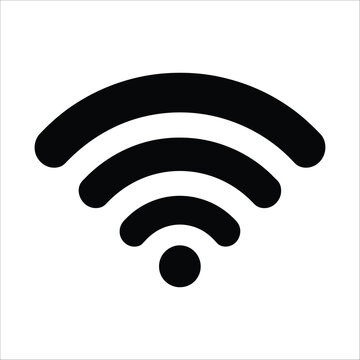 Wifi signal icon vector wireless internet connection symbol hotspot network access point technology 100
