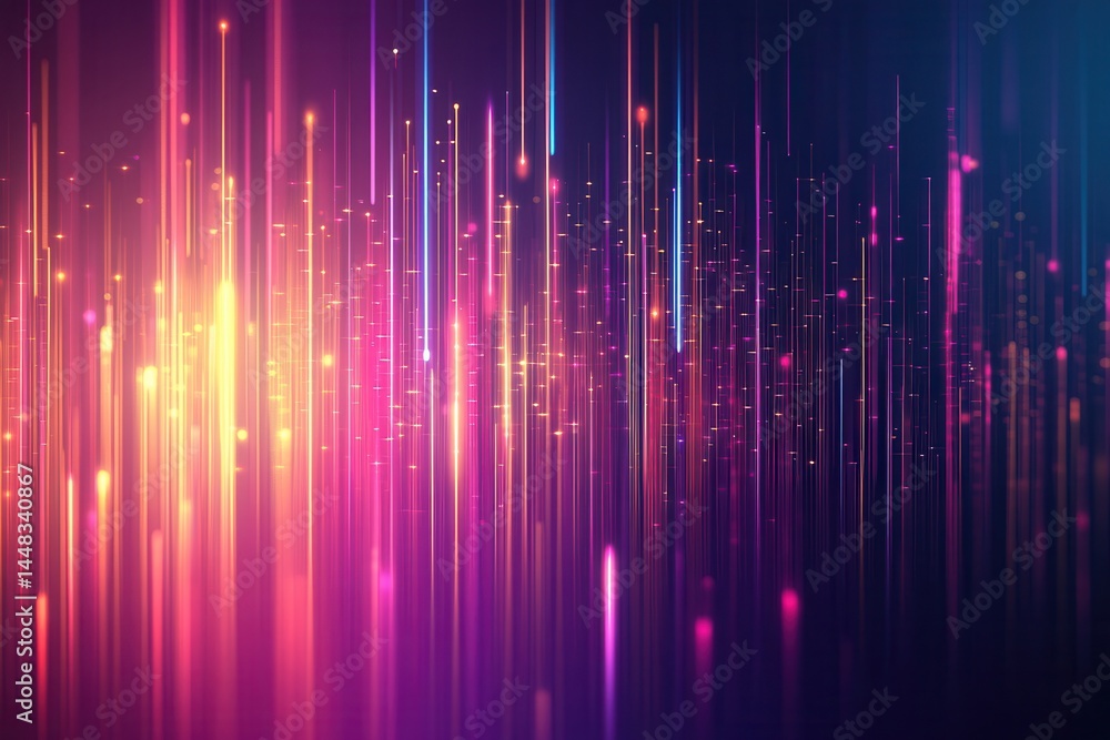 Aufkleber vibrant abstract light streaks creating a colorful digital background for artistic use
