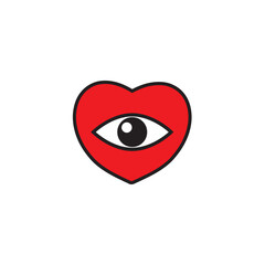 Obraz premium heart doodle icon