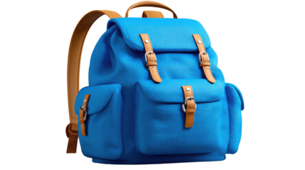 Blue Canvas Backpack: This classic backpack is a durable and reliable option for everyday adventures, featuring a spacious main compartment,  multiple pockets.