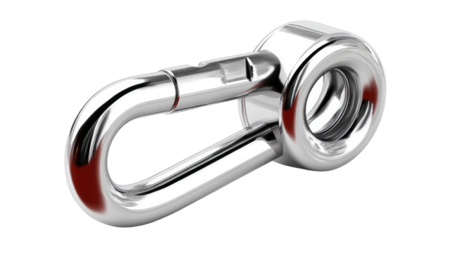 Shiny Connector: A close-up image showcases a meticulously crafted, shiny metal connector, highlighting its robust design and precision engineering.