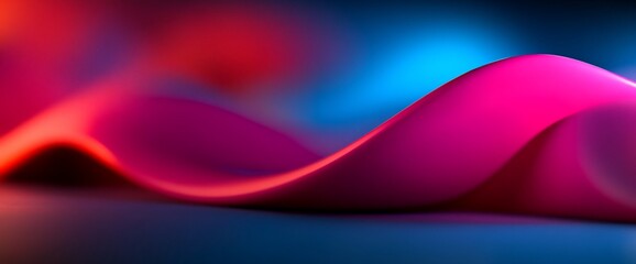 A mesmerizing abstract interplay of vibrant hues and flowing curved lines creates a dreamy background