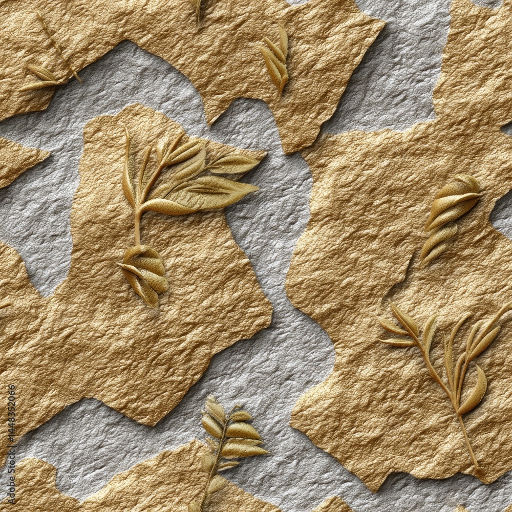 Poster the shiny gold background features a soft, grainy texture, creating a perfect setting for design and