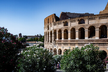 View of the Colosseum in Rome