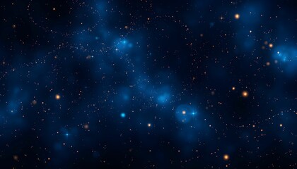 Fototapeta premium Deep space nebula, cosmic dust clouds, brilliant blue stars, twinkling starfield, celestial swirls, interstellar gas, generative ai