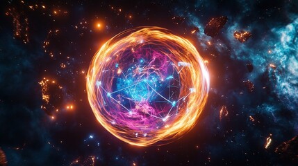 Cosmic Sphere in Starry Galaxy