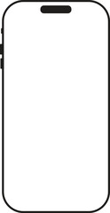Smartphone Outline Design Vector Illustration